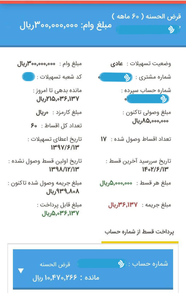 تخلف بانک ملی