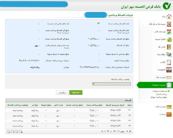 تخلف بانک مهر ایران